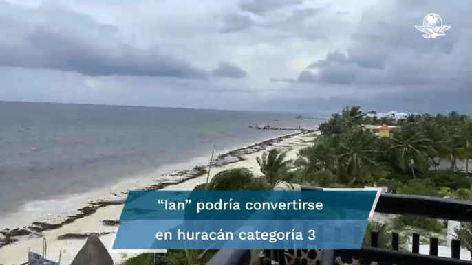 Huracán “Ian” alcanza categoría 2; afecta las costas del Caribe