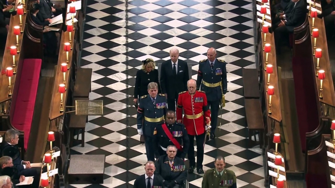 President Biden, first lady arrive for Queen Elizabeth II's funeral