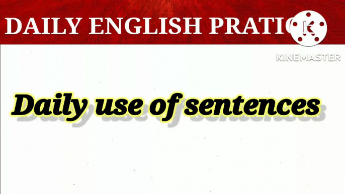 daily use of sentences/ basic english/ spoken english / in just 1 minute