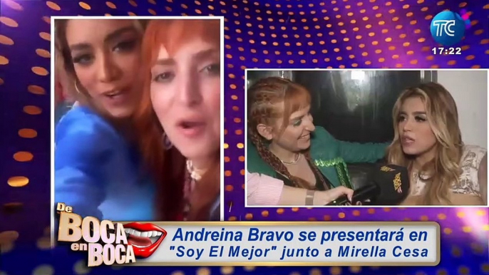 Andreina Bravo al recibir el apoyo de Mirella Cesa: "Lo más importante es apoyarnos"