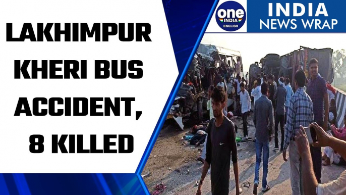 8 Killed, Over 25 Injured In Bus-Truck Collision In UP's Lakhimpur Kheri | Oneindia News *News