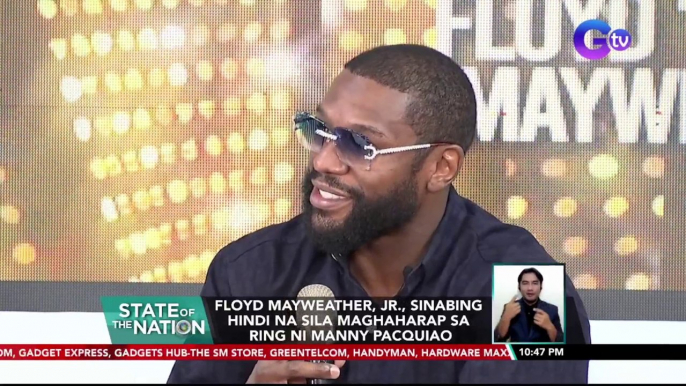 Floyd Mayweather Jr, sinabing hindi na sila maghaharap sa ring si Manny Pacquiao | SONA