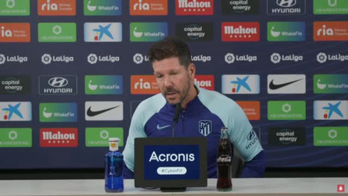 Simeone: "Todos tenemos mucha ilusión en ver al mejor Joao Félix"