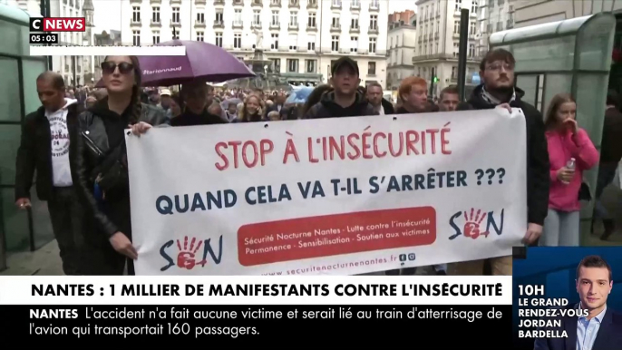 Hier, près d’un millier de personnes de sont réunies à Nantes pour dire "stop à l’insécurité" et pour demander à la Maire d'agir aux cris de "Johanna, bouge-toi !"