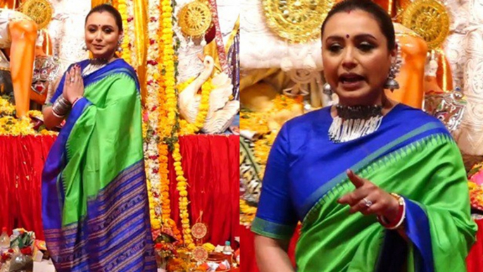 Durga puja 2022: Rani Mukherjee Durga Puja Video Viral पंडाल में Media को लगाई फटकार ।*Entertainment