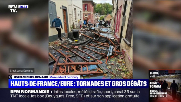 Intempéries: "La tornade a traversé le village en diagonale", raconte le maire d'une commune des Hauts-de-France