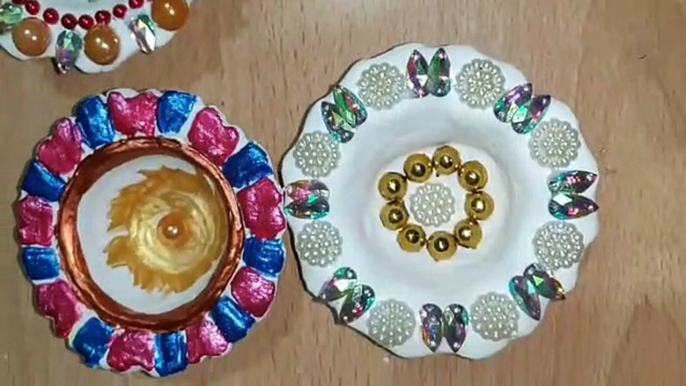 diwali decoration ideas/diwali Diya crafts/ruhi Crafts and DIY