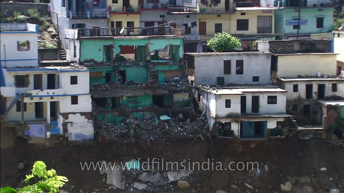 Floods and landslides devastate homes in the Uttarakhand region