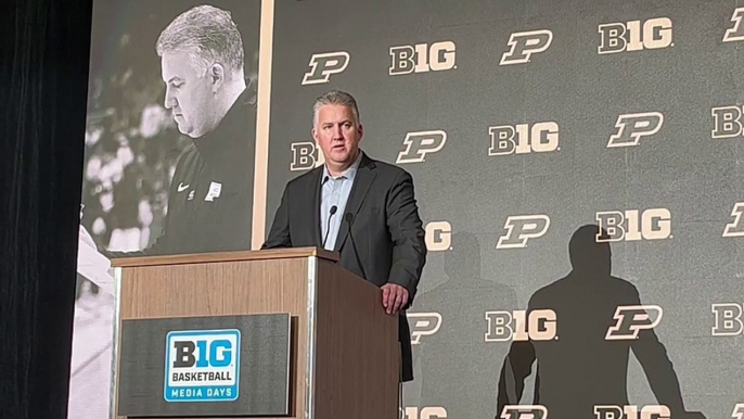 Purdue coach Matt Painter Big Ten Basketball Media Days