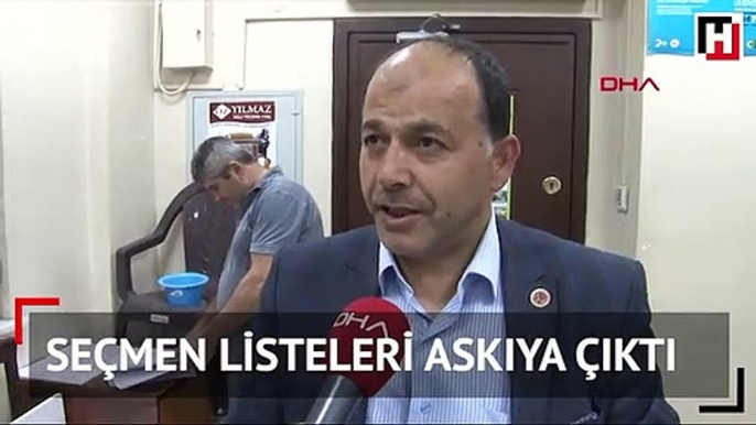 Seçmen listeleri askıya çıktı