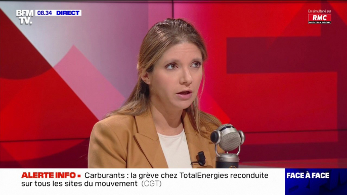 Aurore Bergé: "Total a réalisé des bénéfices exceptionnels donc c'est légitime que Total puisse augmenter les rémunérations"