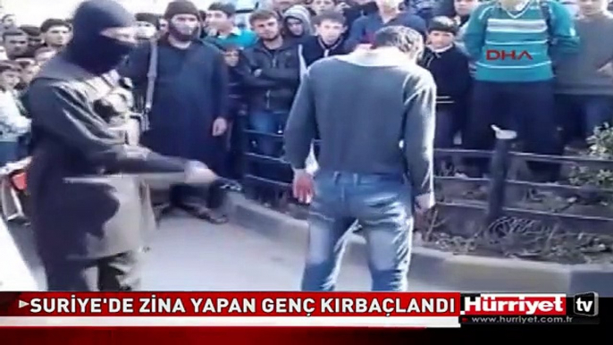 SURİYE BU HALE GELDİ! ZİNA YAPAN GENÇ BÖYLE KIRBAÇLANDI