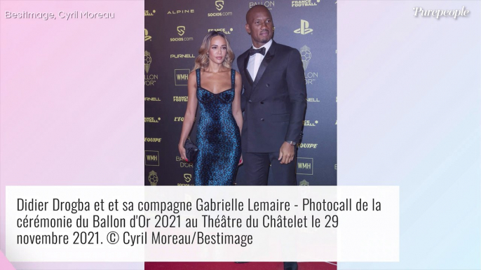 Didier Drogba avec sa sublime compagne Gabrielle : duo chic pour le Ballon d'Or