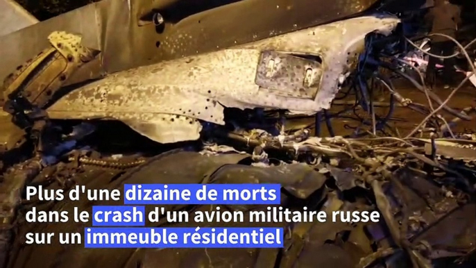 Russie: au moins 13 morts dans le crash d'un avion militaire russe