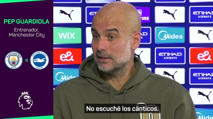 Guardioa pidió disculpas por el comportamiento de los aficionados del City en Anfield