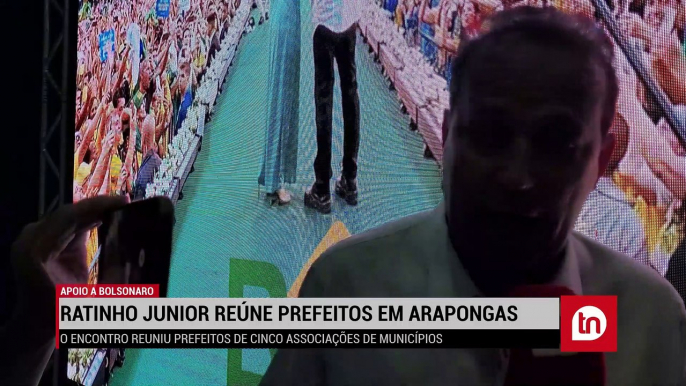 Em Arapongas, Ratinho Junior reúne prefeitos em apoio a Bolsonaro