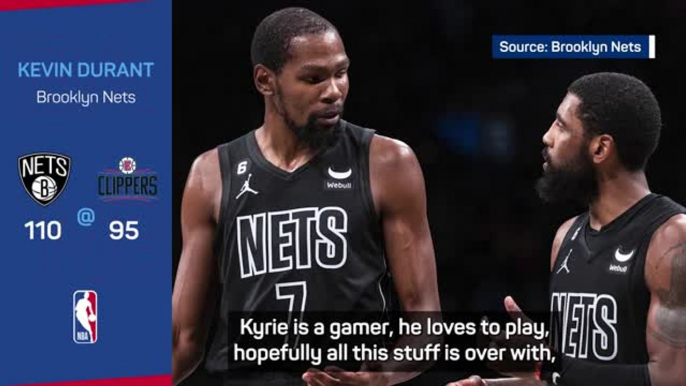 Kevin Durant wants Kyrie Irving back on the floor