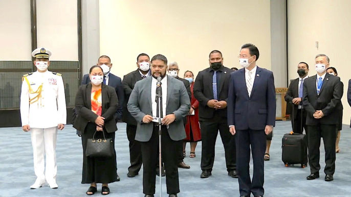 Nauru President Russ Joseph Kun Makes 1st Visit to Taiwan - TaiwanPlus News