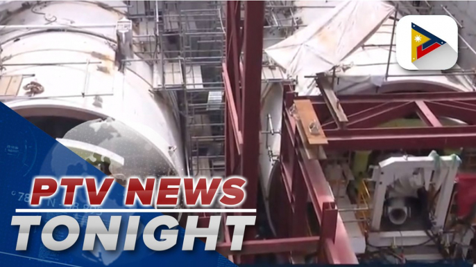 Tunnel boring machines preposition in East Valenzuela for excavation of Metro Manila Subway