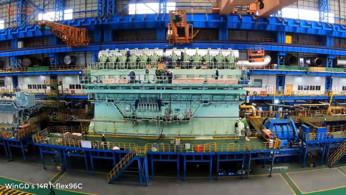 18.Building The Most Powerful Engine in the World And Engine Crankshaft Exchange Process