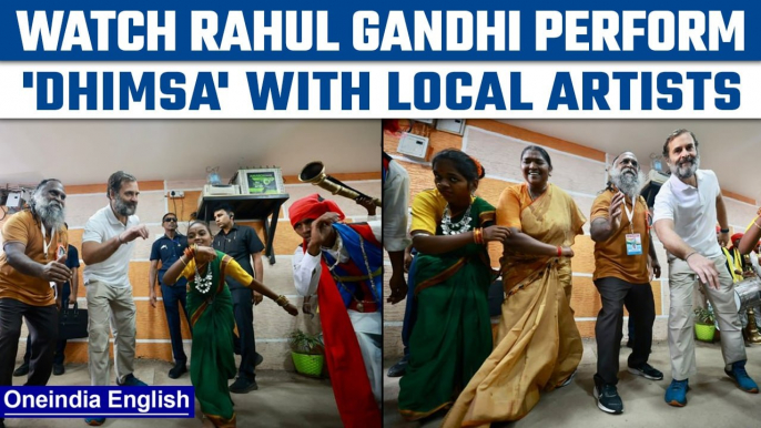 Bharat Jodo Yatra: Rahul Gandhi joins artists performing 'Dhimsa' | Oneindia News *News