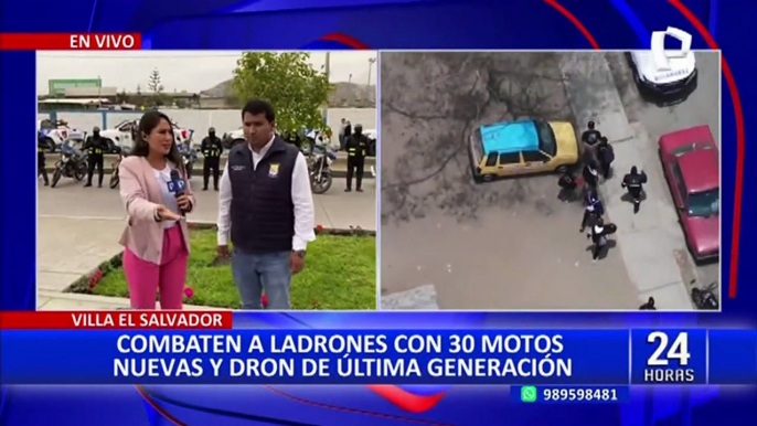 Con nuevas motocicletas y dron de alta gama: Así combaten la delincuencia en VES