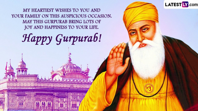 Happy Guru Nanak Jayanti 2022 Messages: Wishes and Gurpurab Images To Celebrate on Kartik Purnima