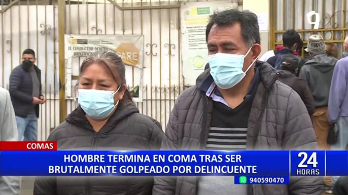 Comas: identifican a sujeto que habría golpeado a hombre hasta dejarlo en coma