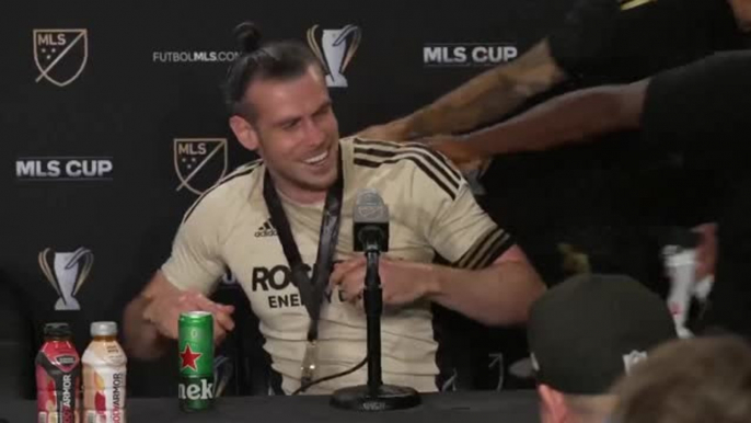 LAFC players crash Bale's presser after winning MLS Cup