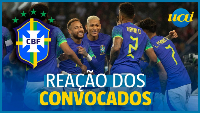 Veja a reação dos convocados pela Seleção para a Copa