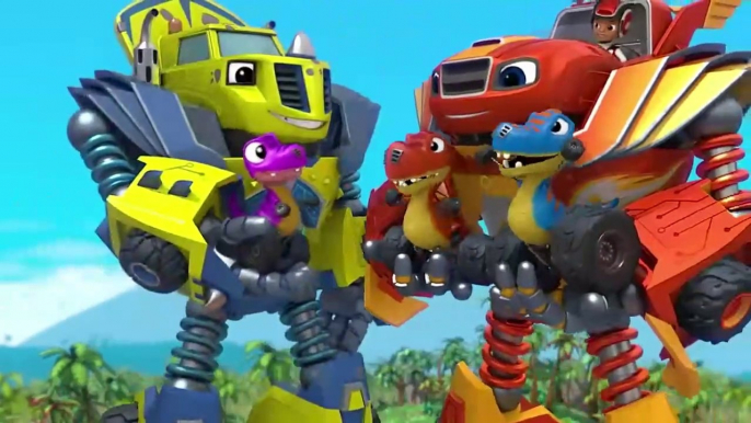 ¡Blaze y Zeg salvan bebés dinosaurios! | Blaze y los Monster Machines | cartoon for kids