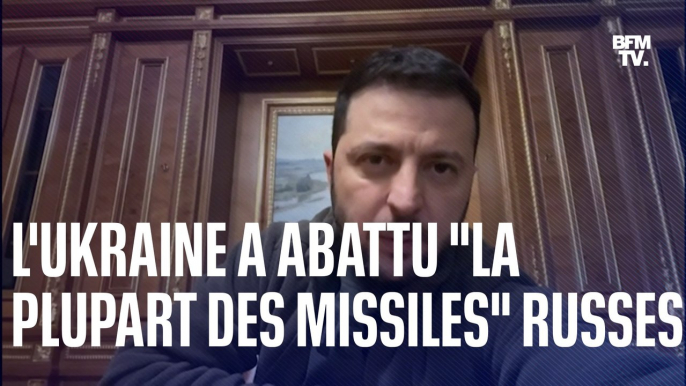 Ukraine: Volodymyr Zelensky affirme que "la défense antiaérienne a abattu la plupart des missiles" tirés par les Russes ce lundi