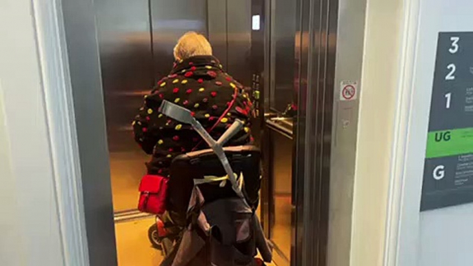 Town Hall lift - too small for mobility scooters