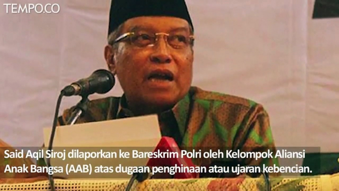 Said Aqil Dilaporkan ke Polisi, Ini Tanggpan PBNU