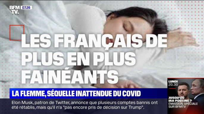 Depuis le Covid et les confinements, les Français ont de plus en plus la flemme