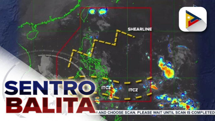 ITCZ, patuloy na umiiral sa Palawan, Visayas, at Mindanao; shear line, nakaaapekto pa rin sa silangang bahagi ng Southern Luzon