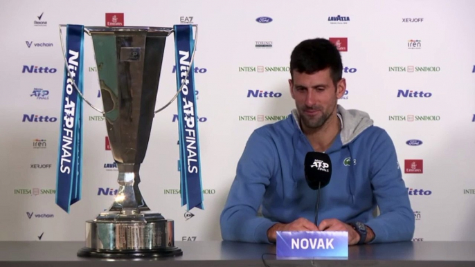 ATP - Nitto ATP Finals Turin 2022 - Novak Djokovic : "If I'm the best player in the world ? I'm 5th (smile)"