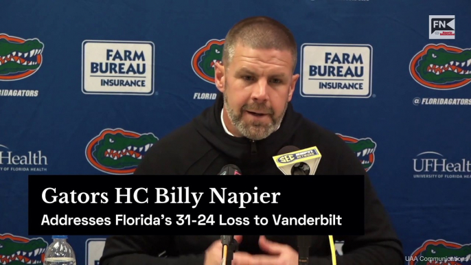Gators HC Billy Napier Addresses Florida's Loss to Vanderbilt