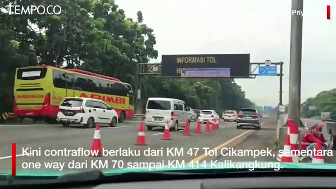 Polisi Evaluasi Arus Mudik, Aturan One Way Tol Cikampek Dimulai dari KM 70