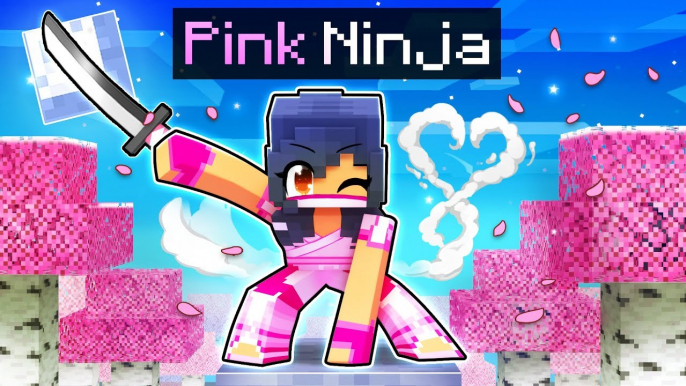 Playing Minecraft as a PINK NINJA !  Aphmau,   Minecraft