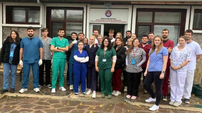 Çek veteriner adaylarından sokak hayvanları rehabilitasyon merkezine ziyaret