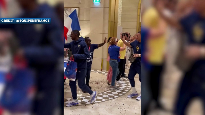 Le camp de base des Bleus en feu après la victoire face aux Danois