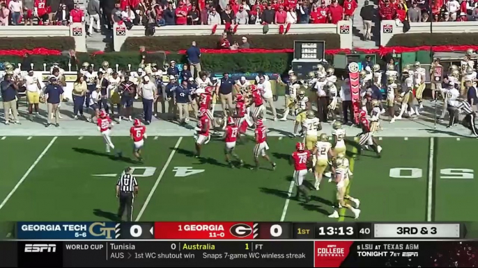WATCH Full Football Game Highlights : Georgia Tech vs 1 Georgia Football Game Highlights | 11/26/2022