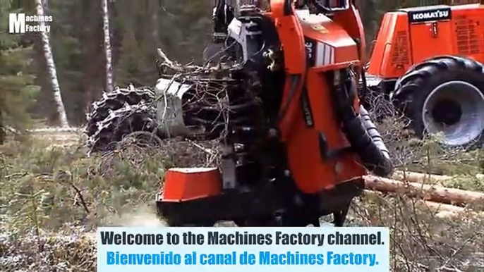 Dangerous Fastest Heavy Equipment Cutting Tree Machines, Modern Automatic Wood Sawmill Machines