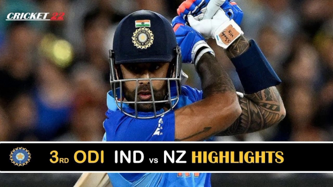 IND vs NZ 3rd ODI Match Highlights 2022 - India vs New Zealand 3rd ODI Highlights