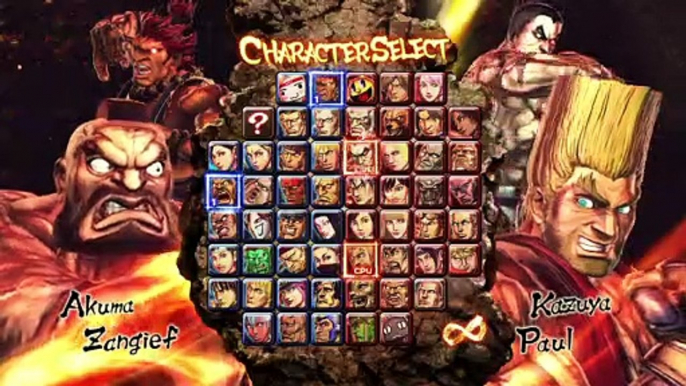 Zangief & Akuma vs Paul & Kazuya - Street Fighter X Tekken