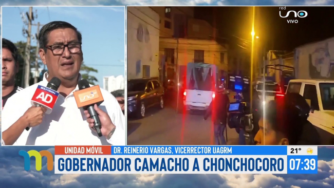 "No nos rindamos cruceños, la fiesta de Año Nuevo dejémoselo a estos imbéciles del Gobierno, que se chupen y se farreen la plata como siempre lo hicieron" expresa Reinerio Vargas, vicerrector de la Uagrm, tras la detención de Camacho