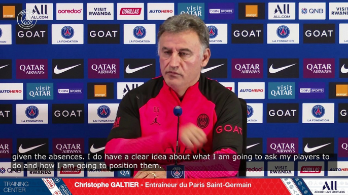 Replay : Conférence de presse de Christophe Galtier avant RC Lens - Paris Saint-Germain