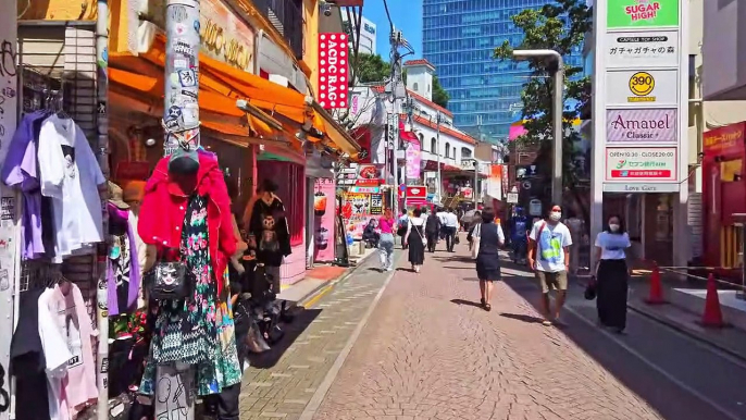 a midday walk around Takeshita Street ,harajuku, tokyo ,japan