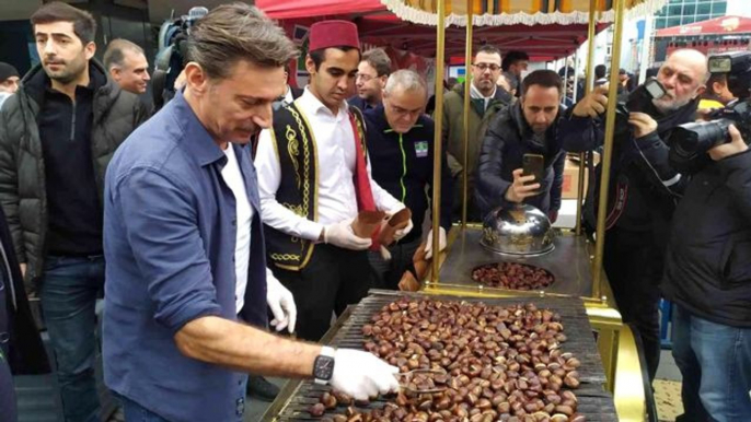 Bahçelievler'de "Kestane Festivali": 5 ton kestane dağıtıldı